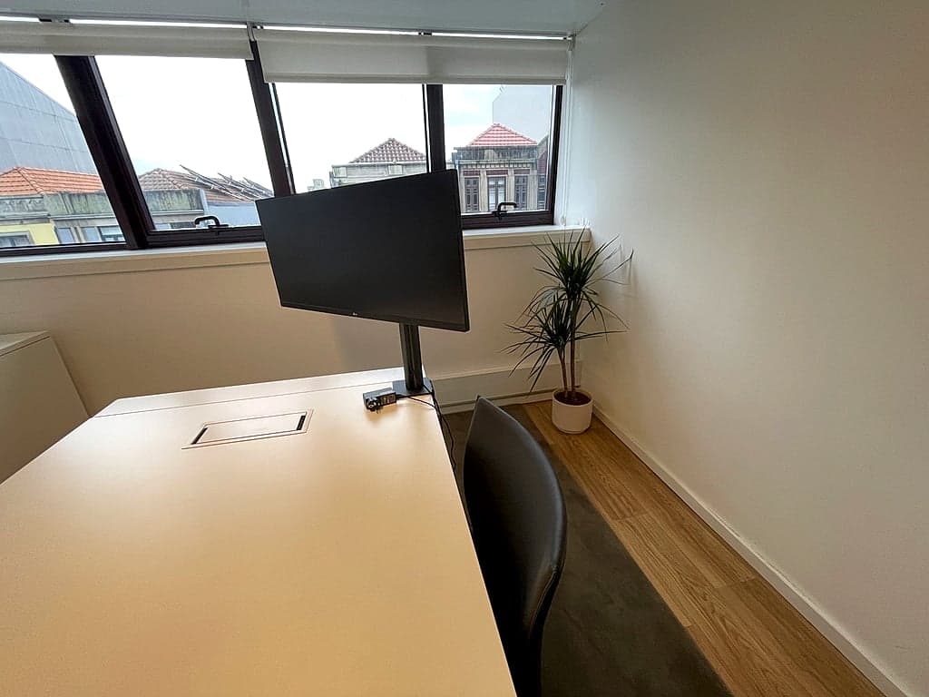 Office with city view